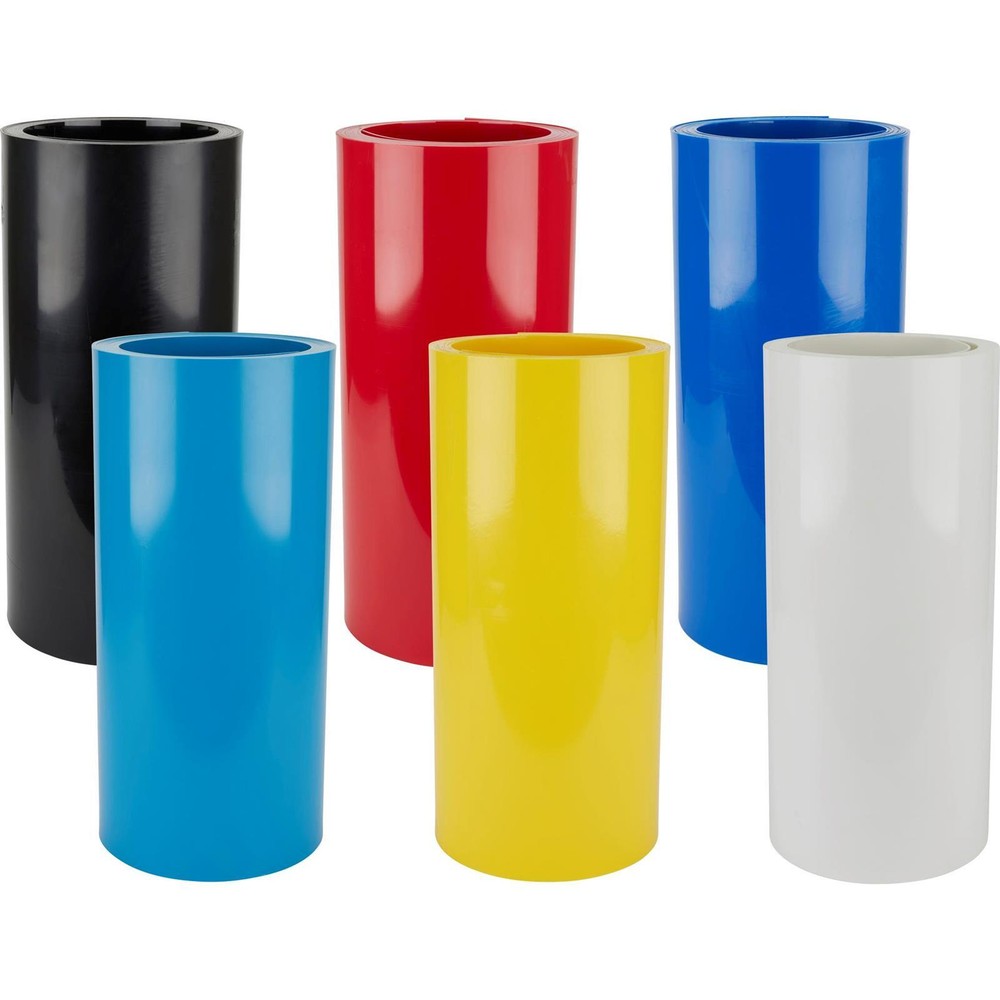 Colored Plastic HDPE Sheet 25 Ft Rolled, 1/8 Inch Thick, White