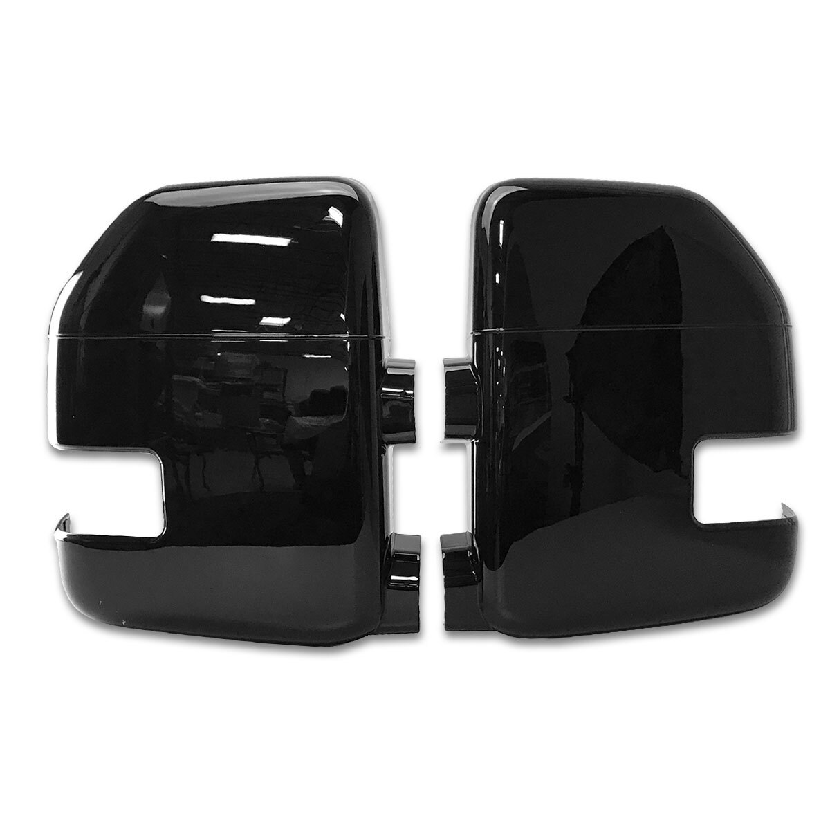 For 2017-2022 Ford F250 F350 F450 Super Duty Gloss Black Full Side Mirror Covers