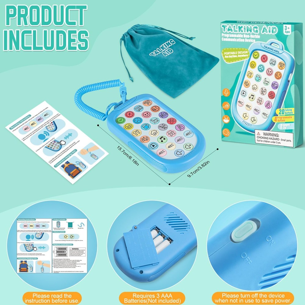 Subao AAC Device for Autism,Portable Non Verbal Communication Tools for...