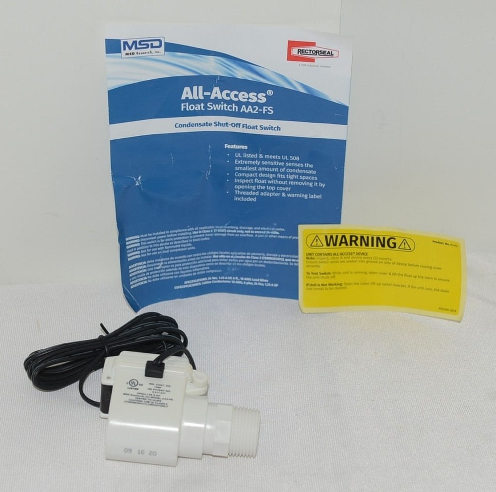 Rectorseal AA2FS All Access Condensate Shut Off Float Switch