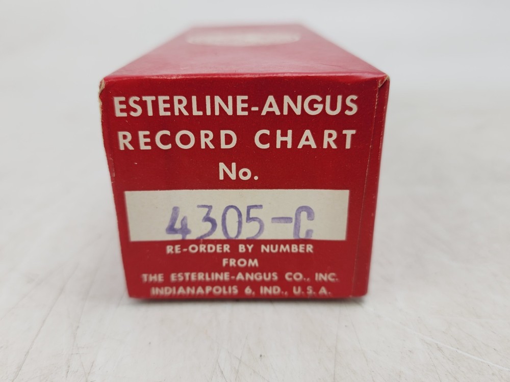 Vintage Esterline Angus Chart Paper Roll 4305-C AS IS