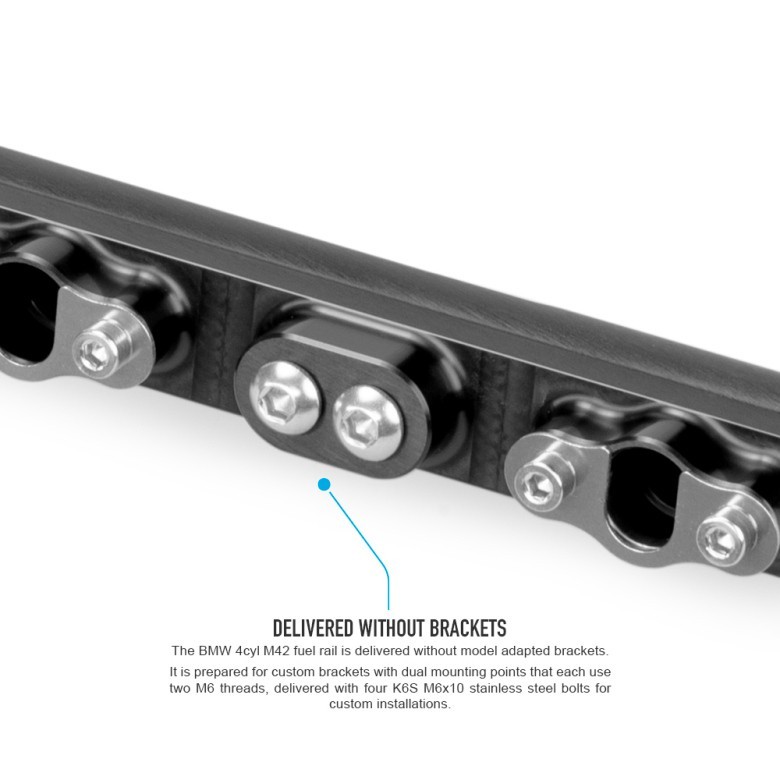 Nuke Performance Billet BMW 4cyl M42 fuel rail e30 e39 e46 e60 120-02-112