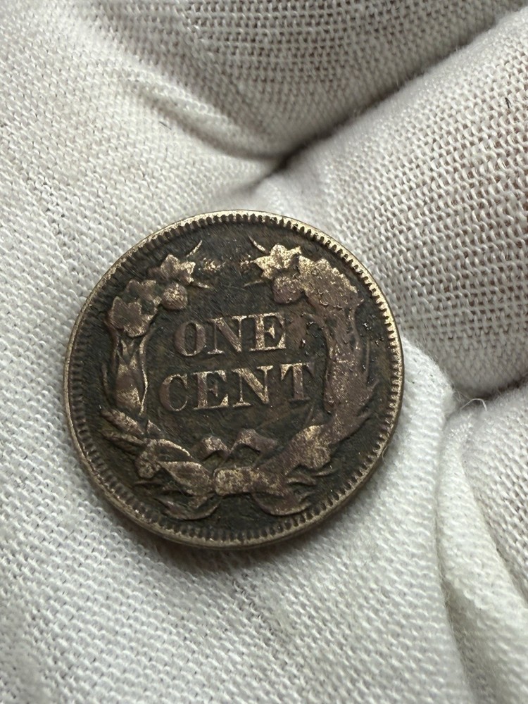 1857 Flying Eagle Cent Penny XF DETAILS M215