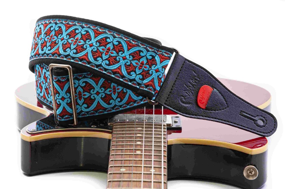 RightOn! Fillmore Blue Guitar Strap