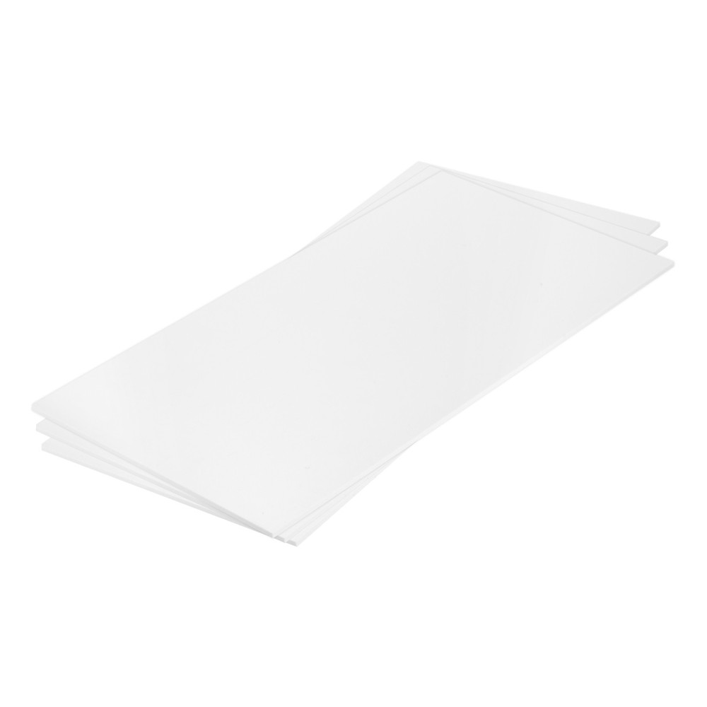 ABS Plastic Sheet 24 x 12 x 0.12" ABS Styrene Sheets White 3 Pcs
