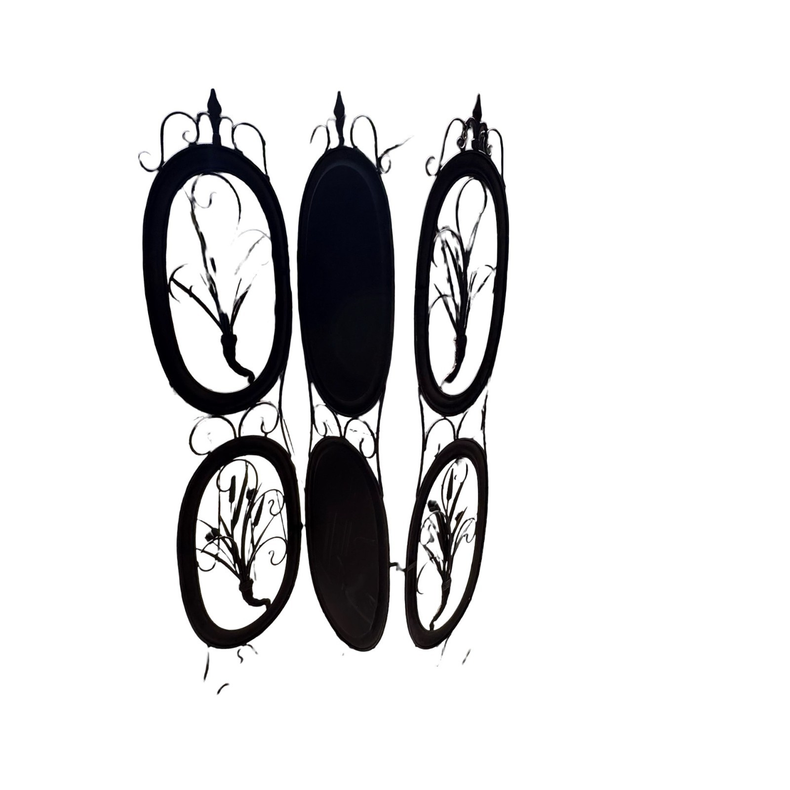 Tropical Parrots Decorative Iron Folding Screen Room Divider Painted Panel Birds