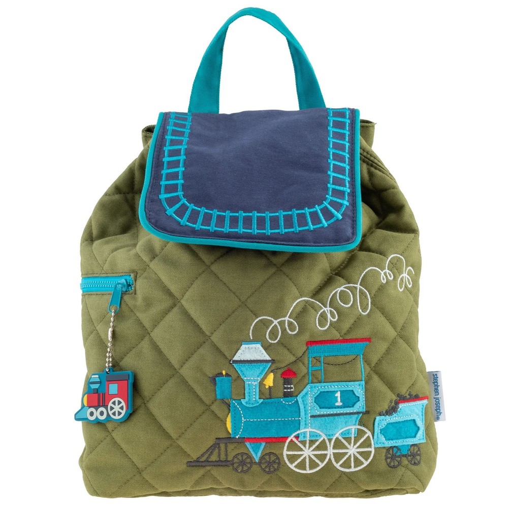 Stephen Joseph Boys' Train, One Size Quilted Backpack