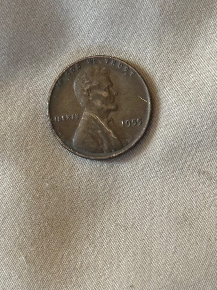 1955 wheat penny no mint mark