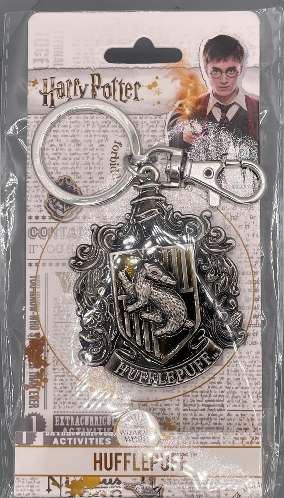 Harry Potter Key Ring - Hufflepuff - New Wrapped in Plastic