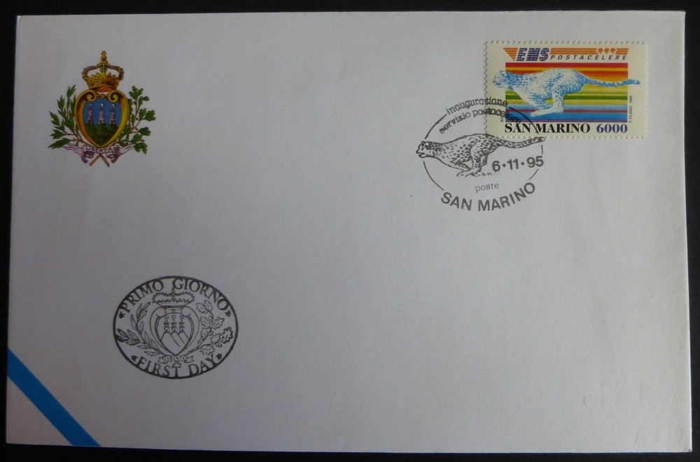 FDC - SANMARINO - POSTACCELER EMS - 1995