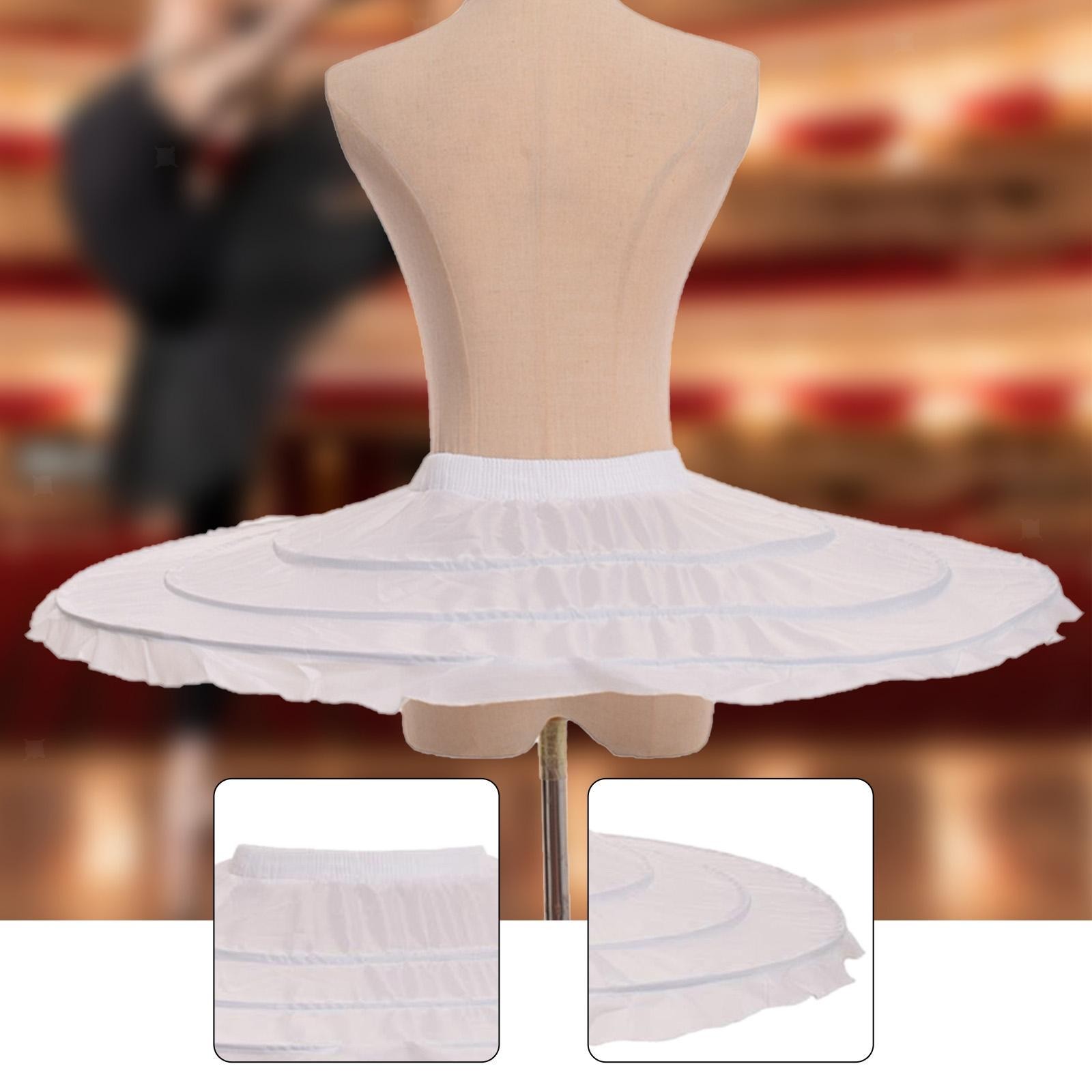 Ballet Skirt Petticoat Bustle Costume Accessories Elastic Waist European