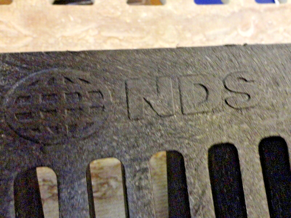 NDS 18 in. Black Square Polyolefin Drain Grate