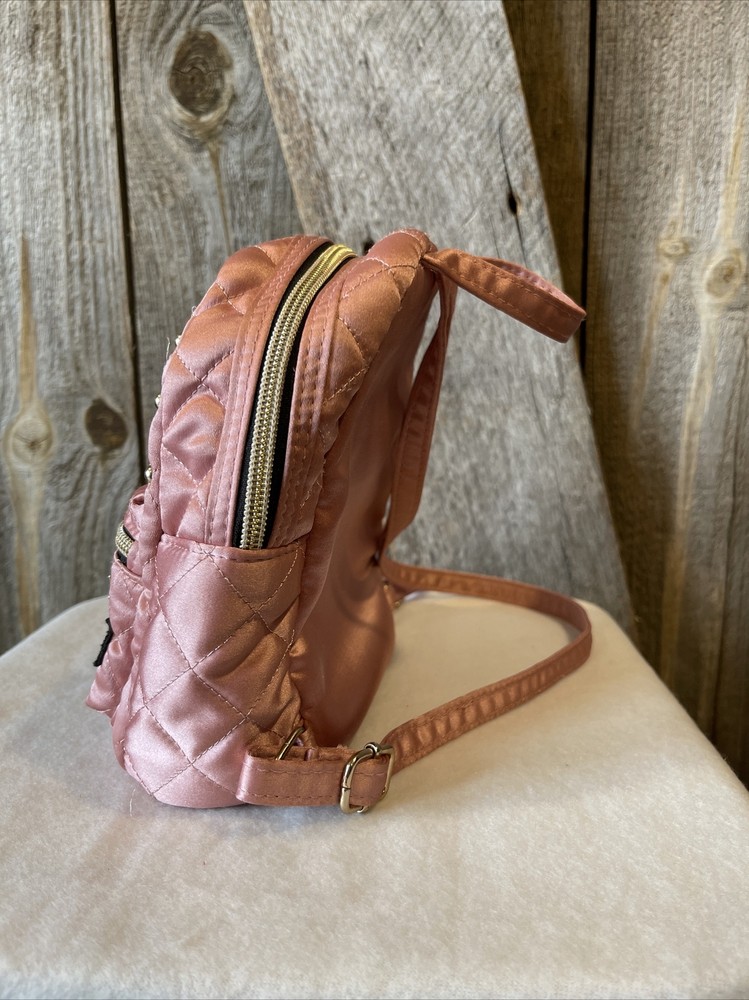 The Childrens Place Pink Patch Mini Quilted Backpack