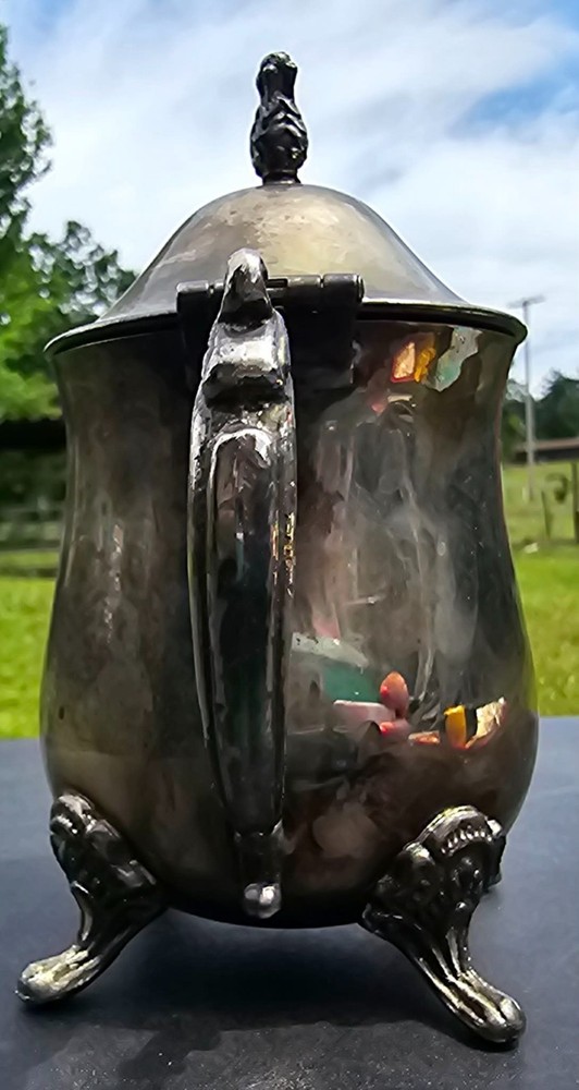 Vintage Silver Plated Small Tea Pot Original Surface, Patina Intact