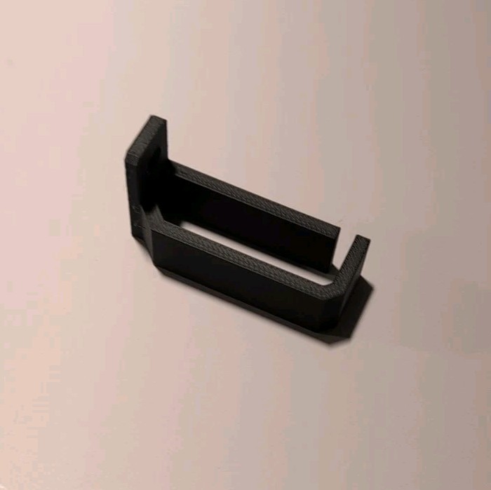Network Rack Cable Management, Black, Hold 12CAT Cables, Matte Black, 3D Printed