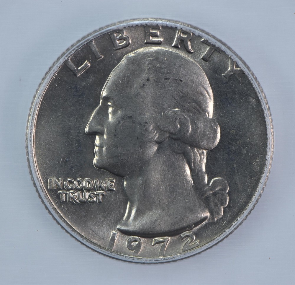 1972 Washington Quarter MS67 ICG