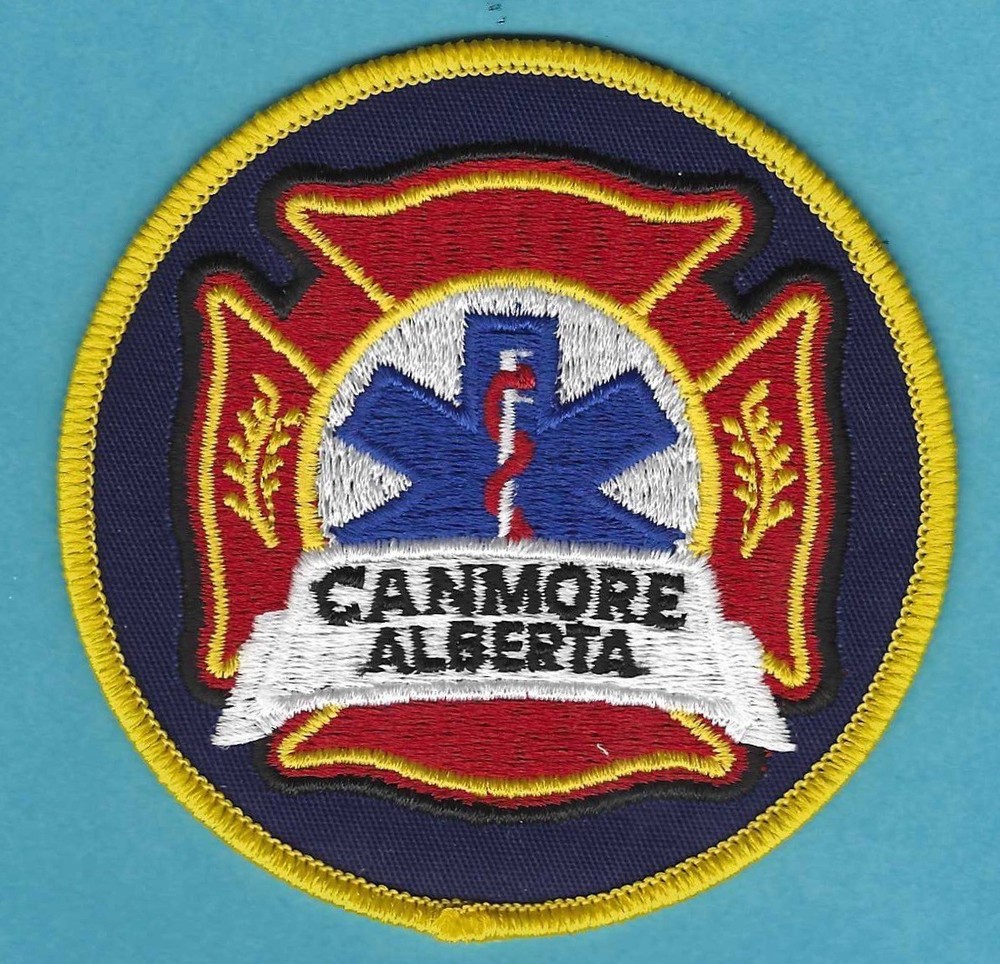CANMORE ALBERTA CANADA FIRE DEPARTMENT PATCH FLASH