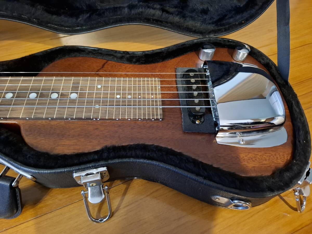 SX Guitars 6-String Electric Lap Steel Guitar Hawaiian with Hard Case