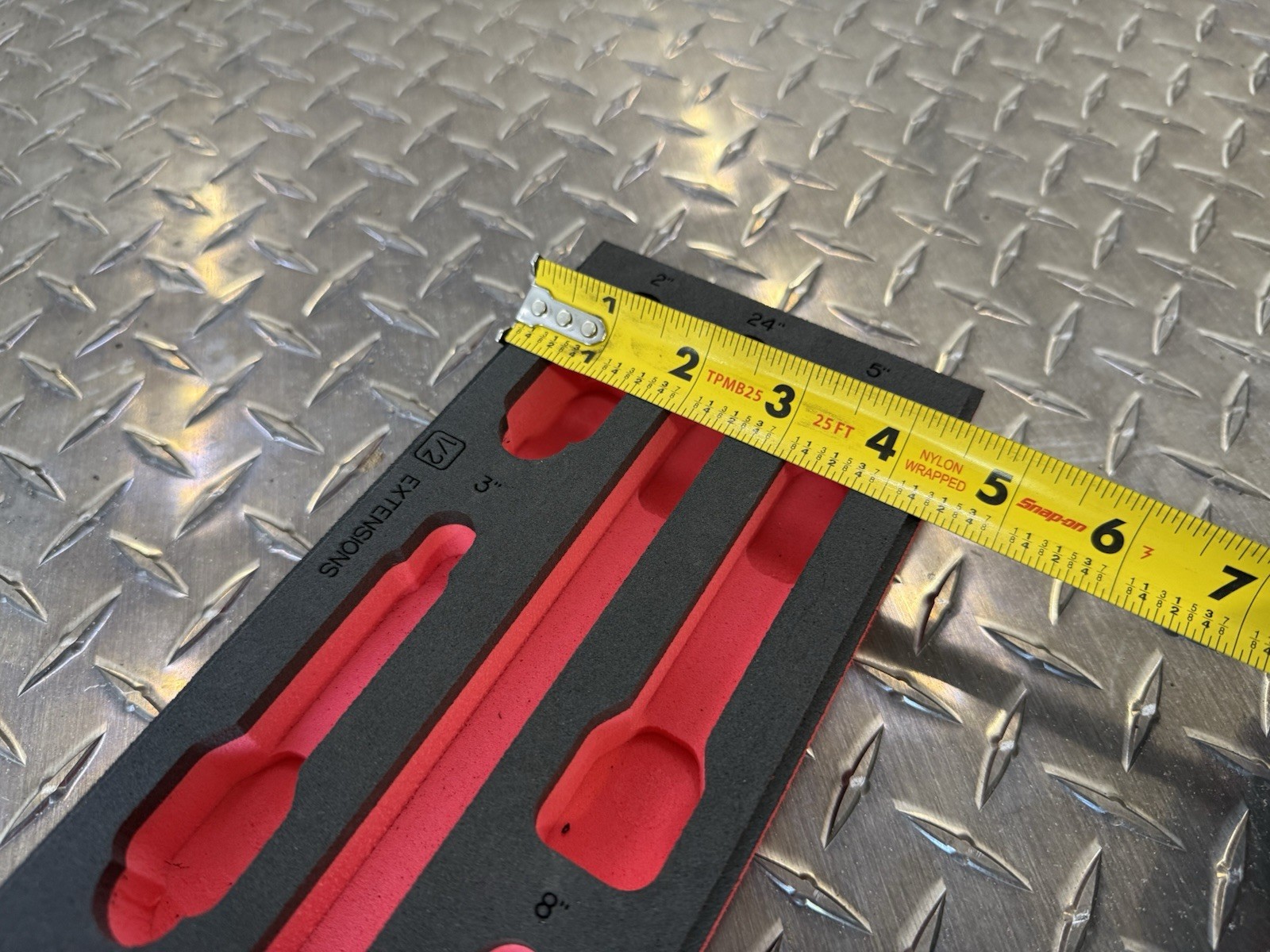 Foam Organizer for Snap-On 1/2 Extensions (9 Piece) Tool Holder