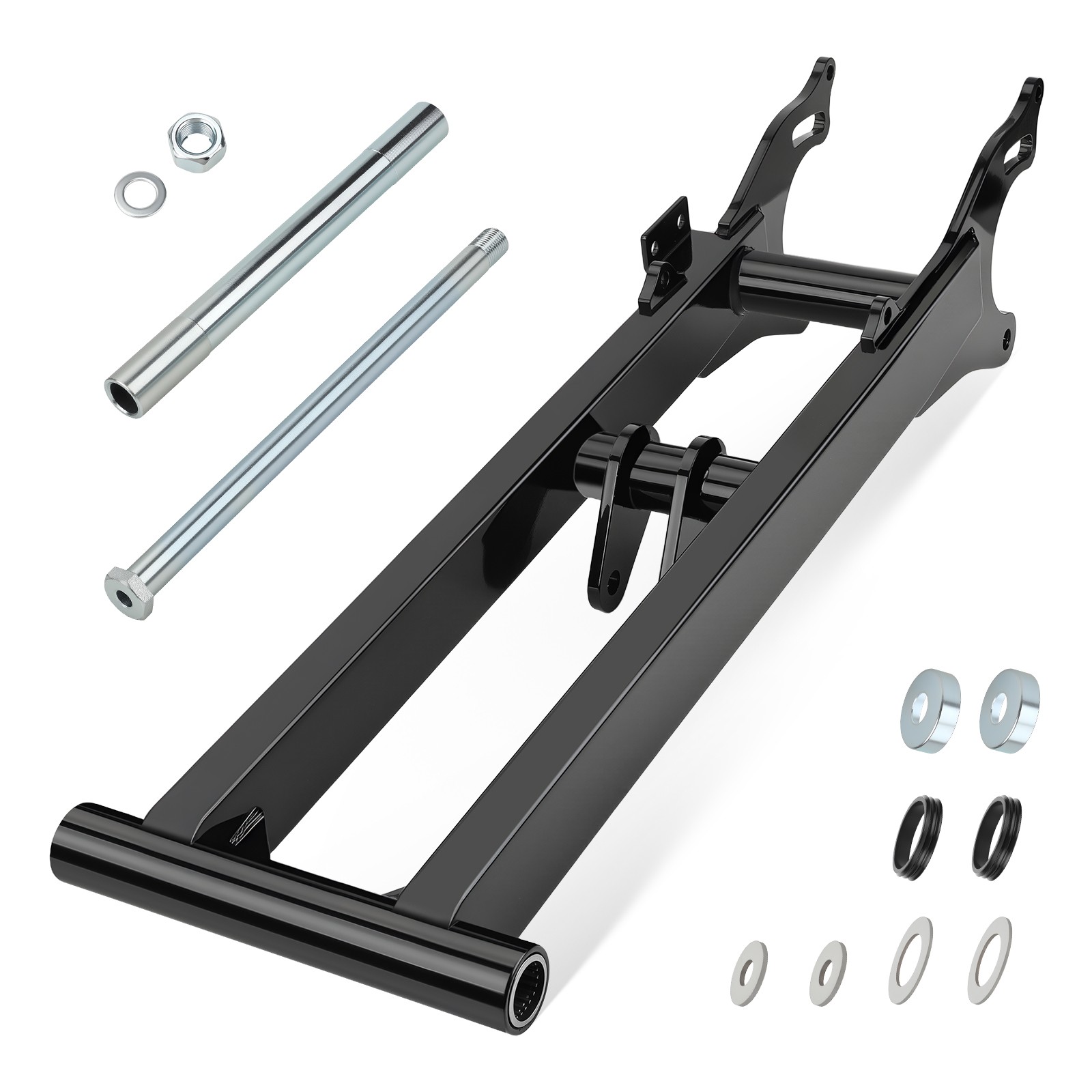 +6" Extended Chrome Black Rear Swing Arm For Yamaha Banshee 350 YFZ350 1987-2006