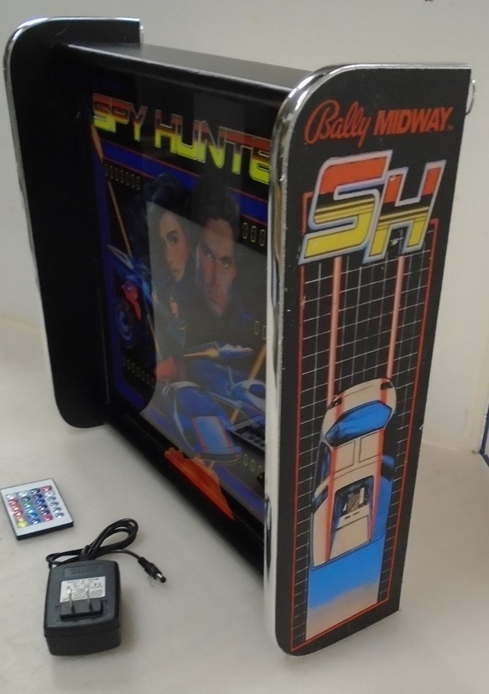 Bally Spy Hunter Pinball Head LED Display light box