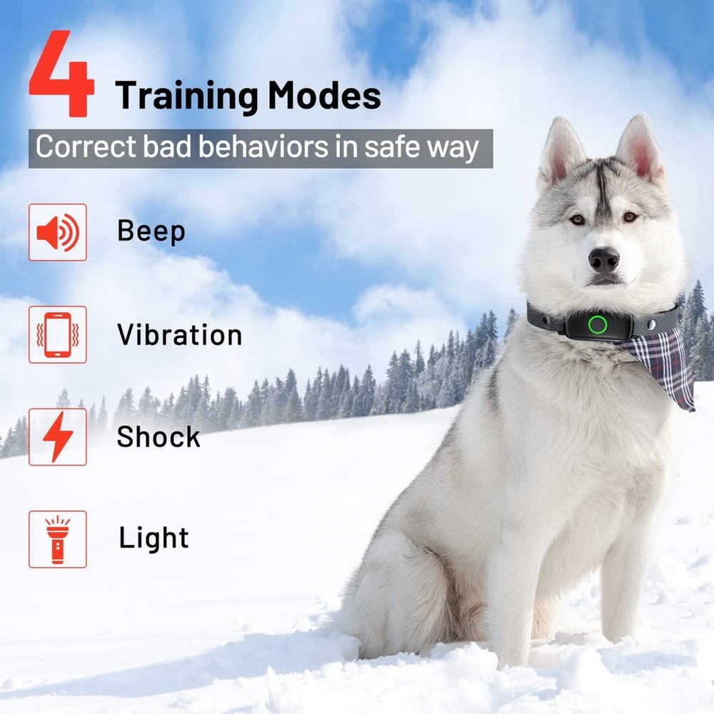 Dog Training Collar with Remote 3300ft Range Waterproof Rechargeable Electric...