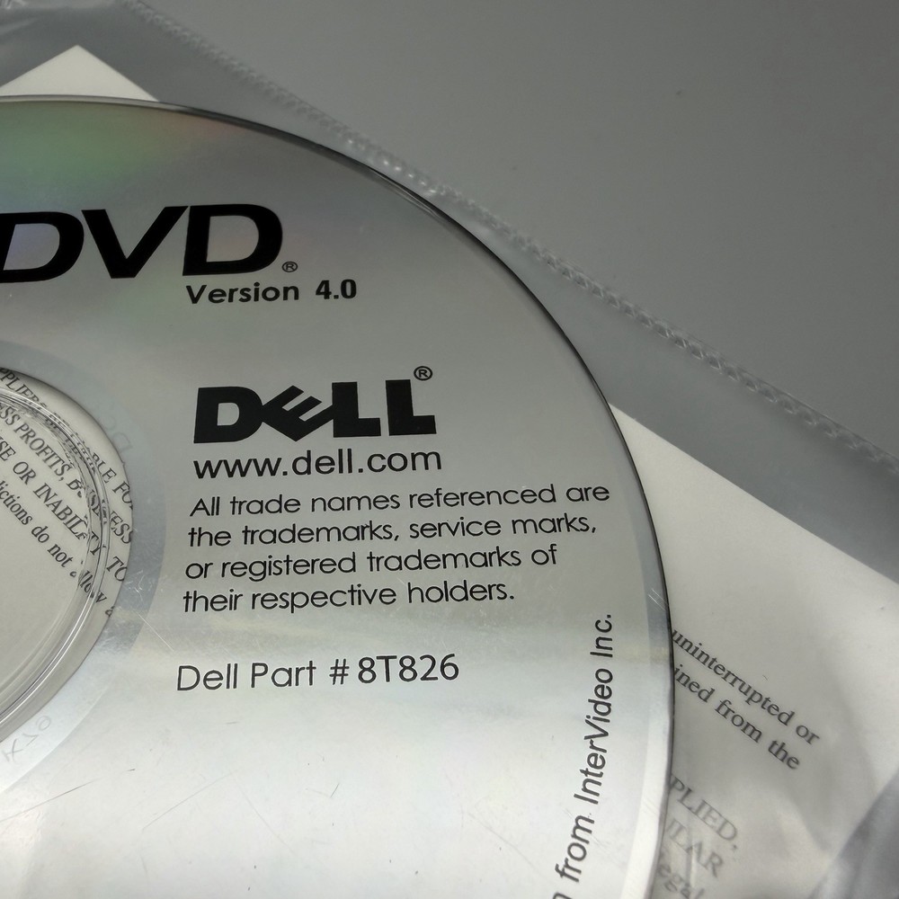 Vintage 1999 InterVideo WinDVD 4.0 Software For Computers DVD Player Dell SEALED