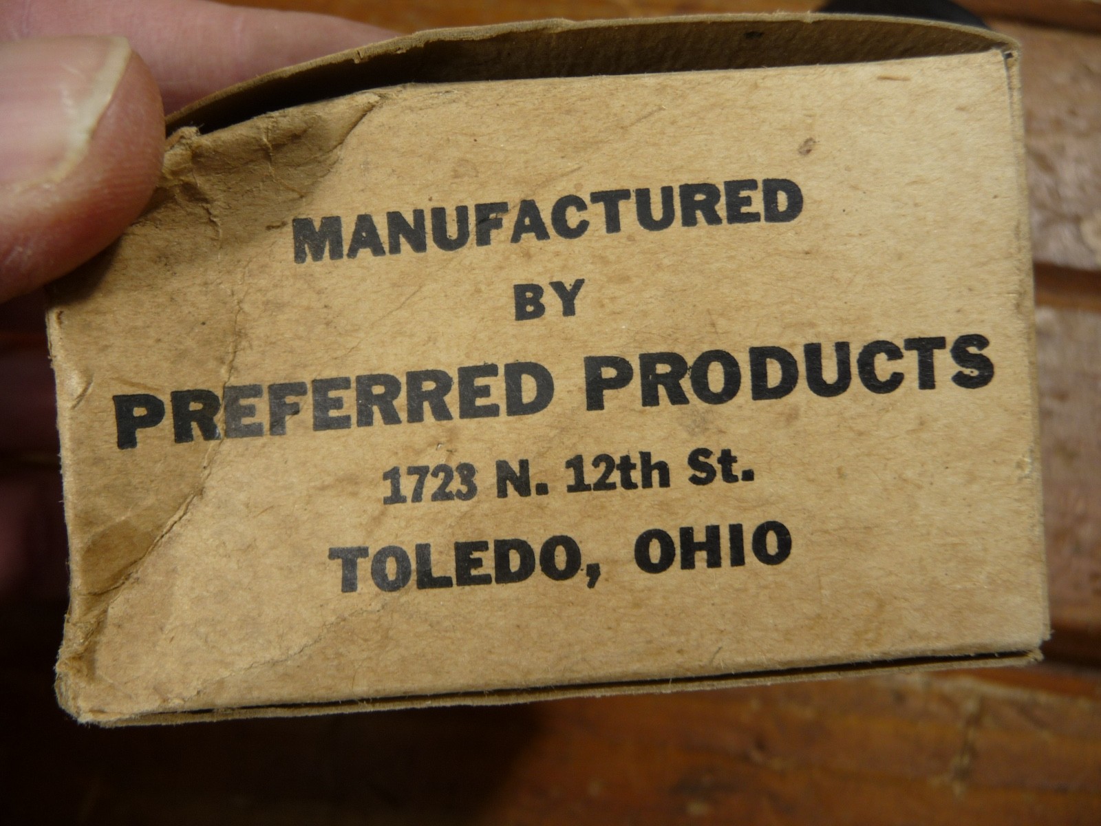 Vintage NOS US Navy Non Spill Glass Inkwell & Box Preferred Products Toledo Ohio