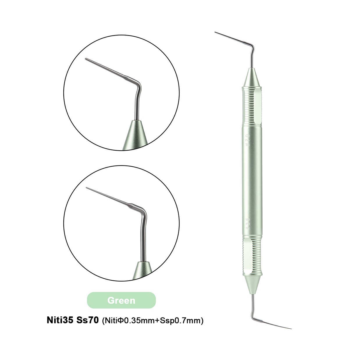 3 Types Dental Endo Buchanan Hand Plugger Niti Fill Tips ENDO Hand Plugger Kit