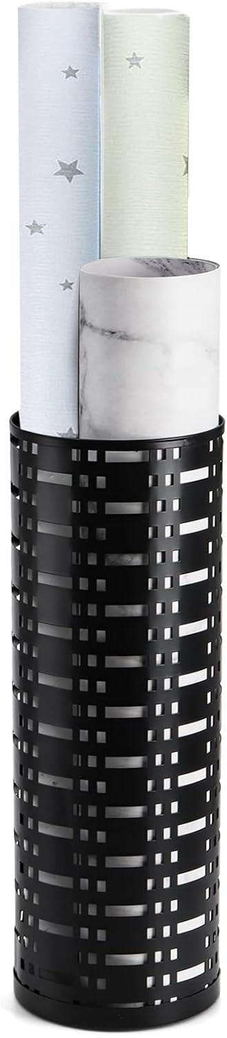 Jucoan Metal Round Umbrella Stand Rack, 16.5 x 6 Inch Free Standing Umbrella Hol