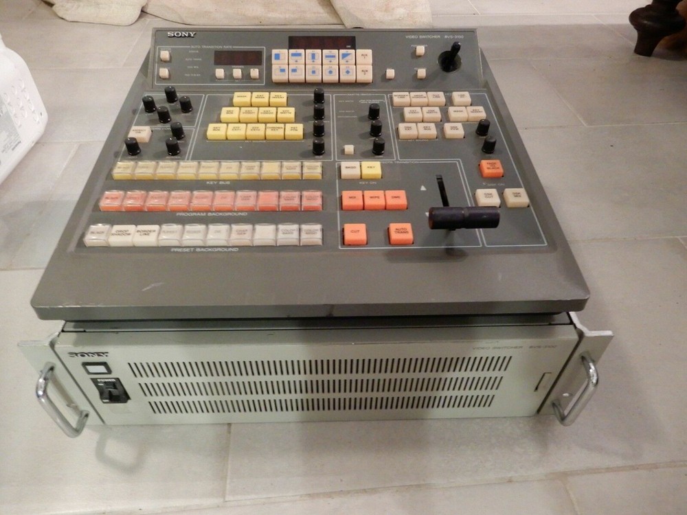 Sony Video Switcher BVS-3100 System Set Editor Master Controller RGB Composite