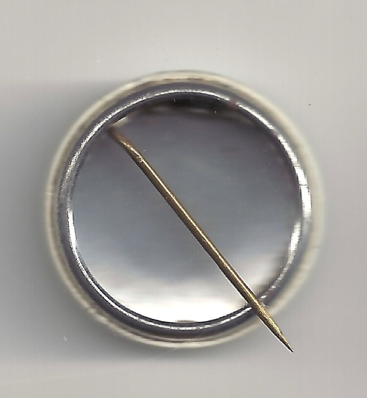 1960's-'70's DOVE PAX Peace Pin B&W Version 1"