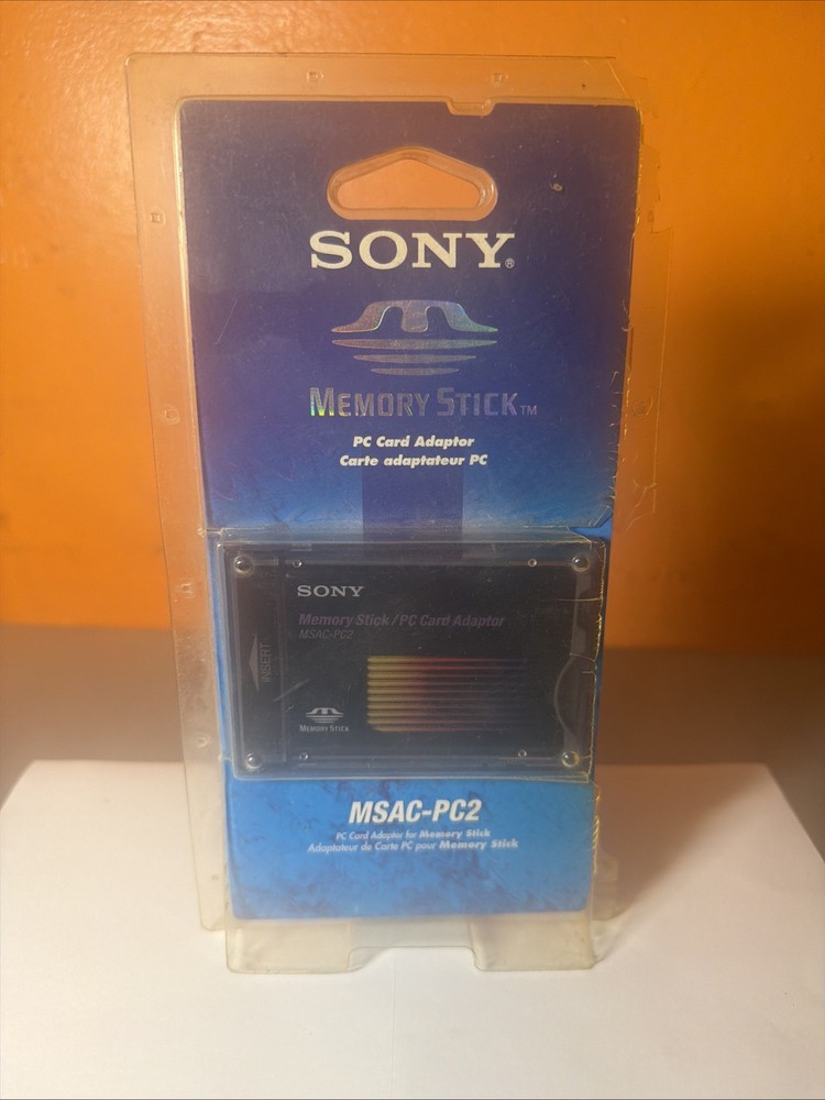 Sony PCMCIA Memory Stick Reader MSAC-PC2 FOR SONY MEMORY CARDS NEW OPEN BOX
