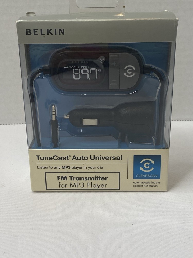 BELKIN TUNECAST AUTO UNIVERSAL FM TRANSMITTER FOR MP3 PLAYER