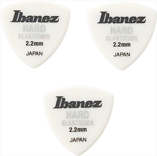 Elastomer Guitar Picks 3-Pack, Hard 2.2mm Triangle for Enhanced Performance