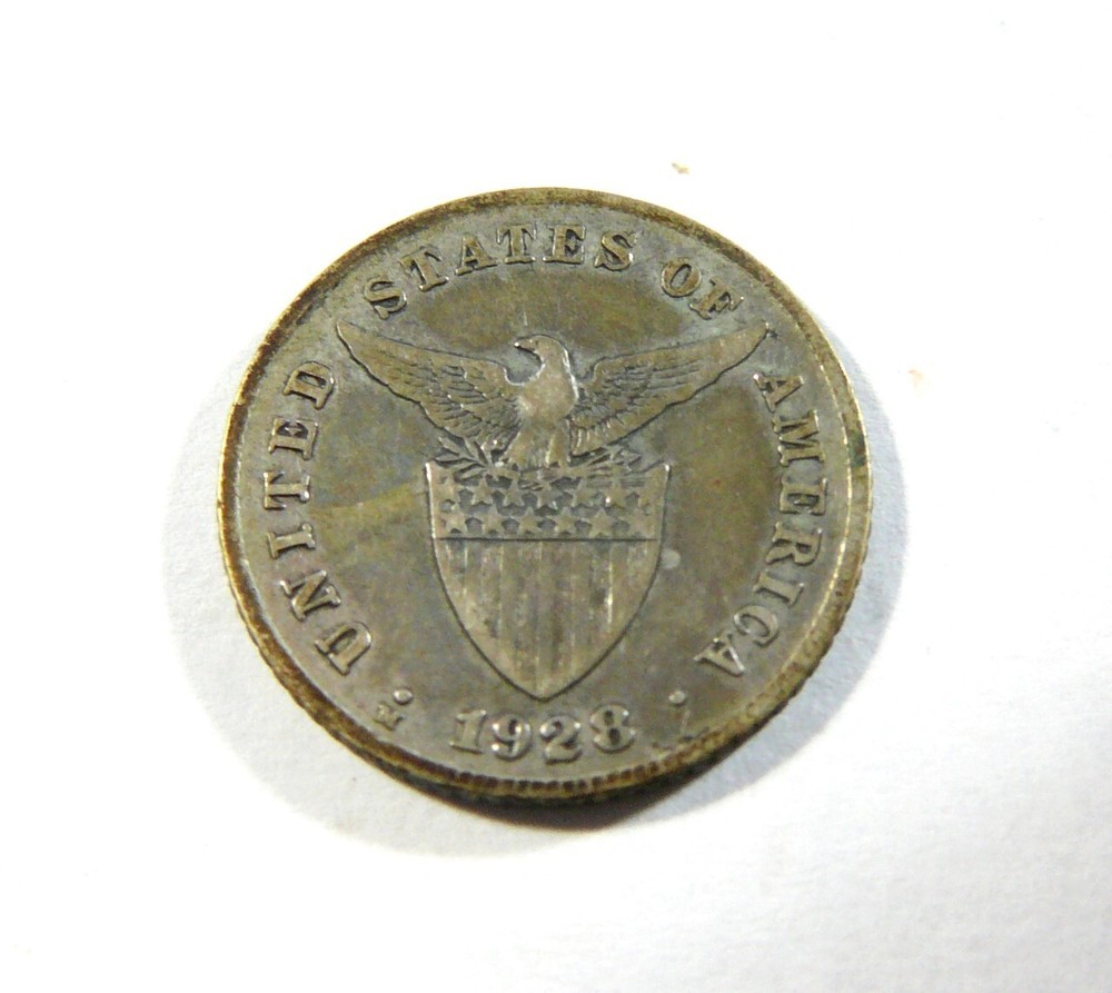 Philippines 1928 M Silver 20 Centavos - Key Date