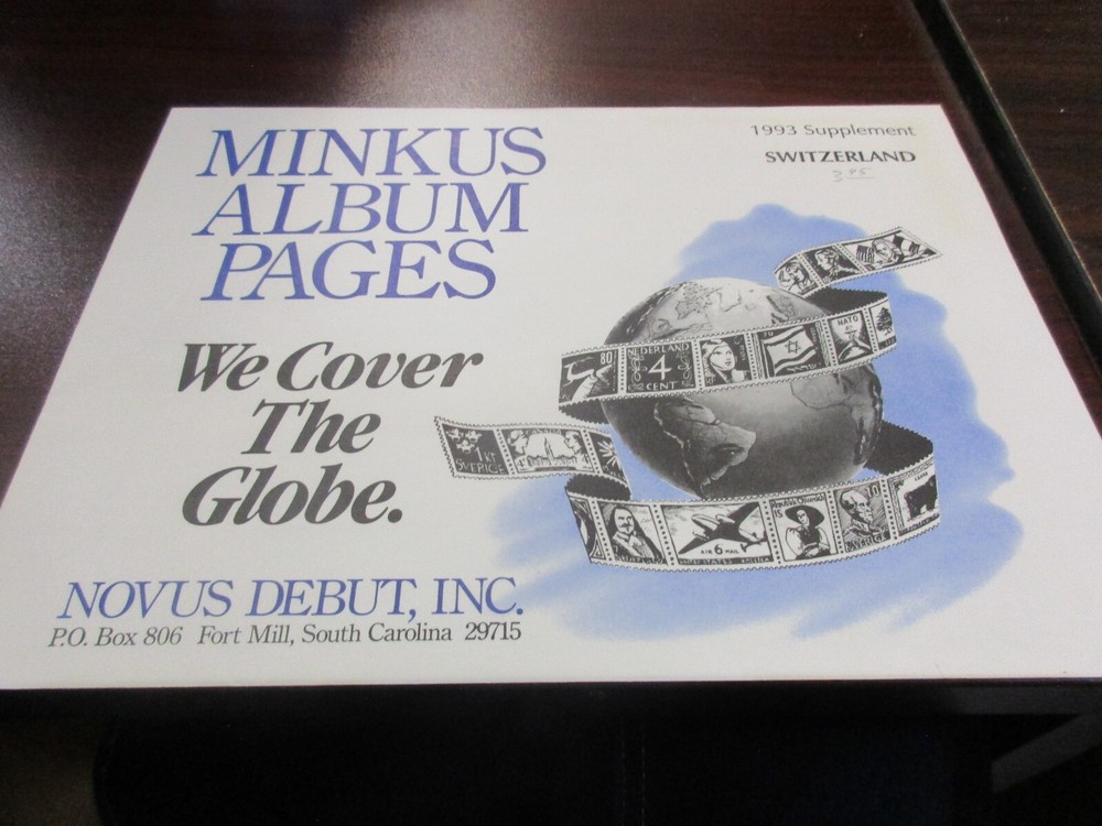 "MINKUS" 1993  SUPPLEMENT SWITZERLAND    W/FREE SHP.