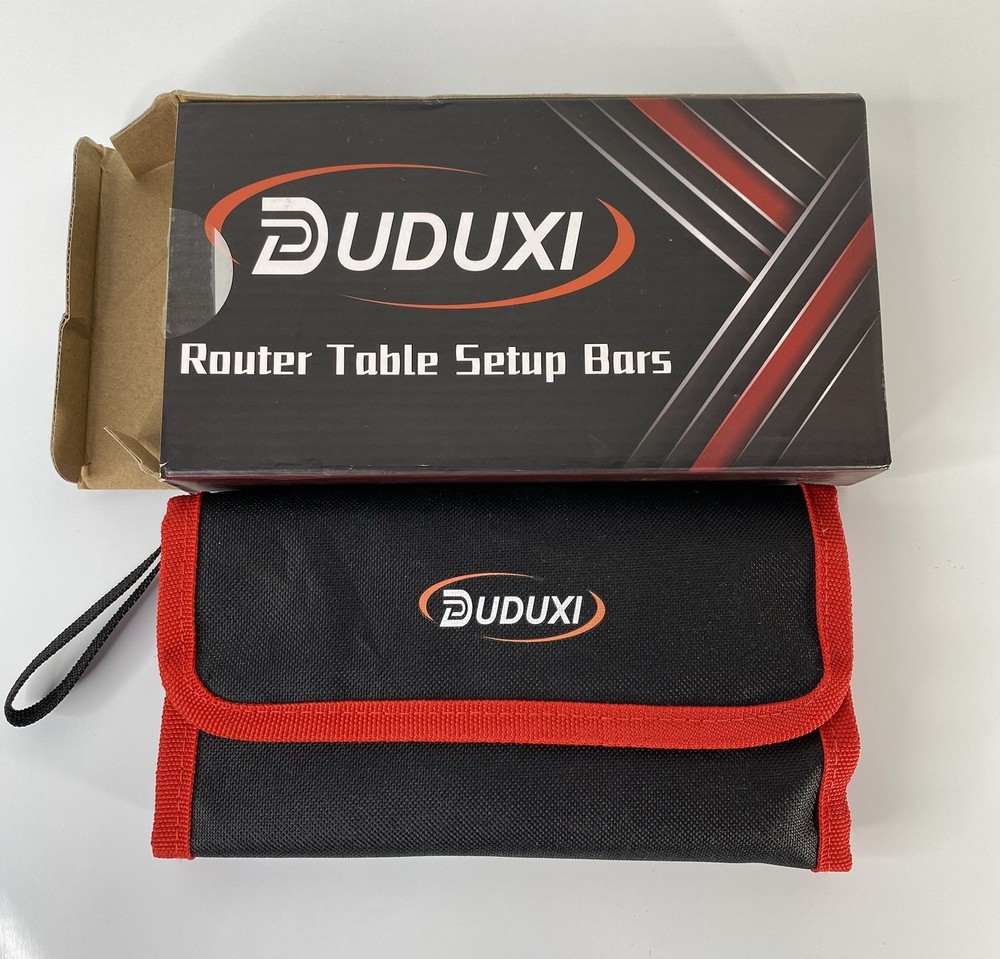 7 PCS Router Table Setup Bars,Height Depth Angle Woodworking and Storage Pouch