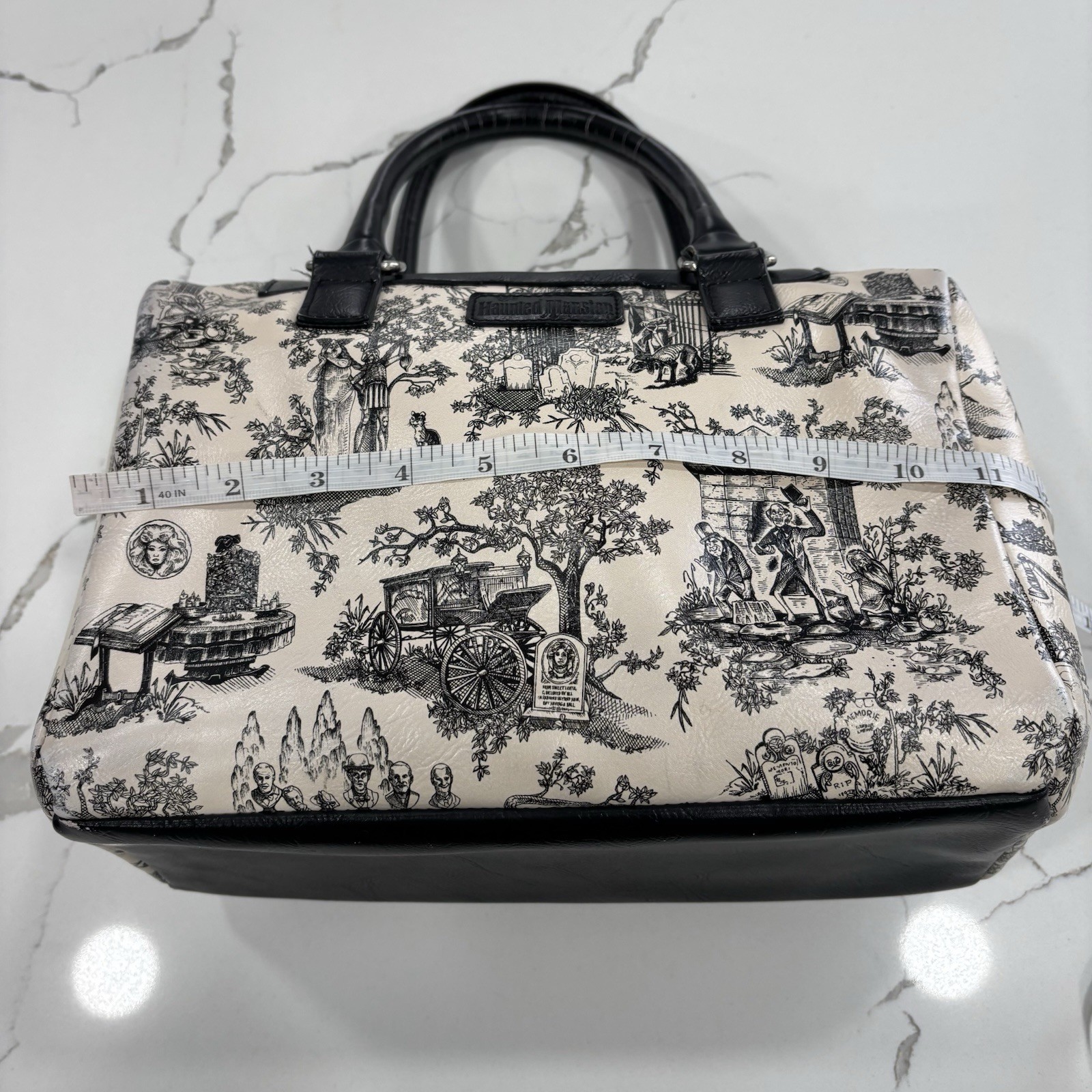 Haunted Mansion Faux Leather Hand Bag Purse Disney Parks Madame Leota Ghost