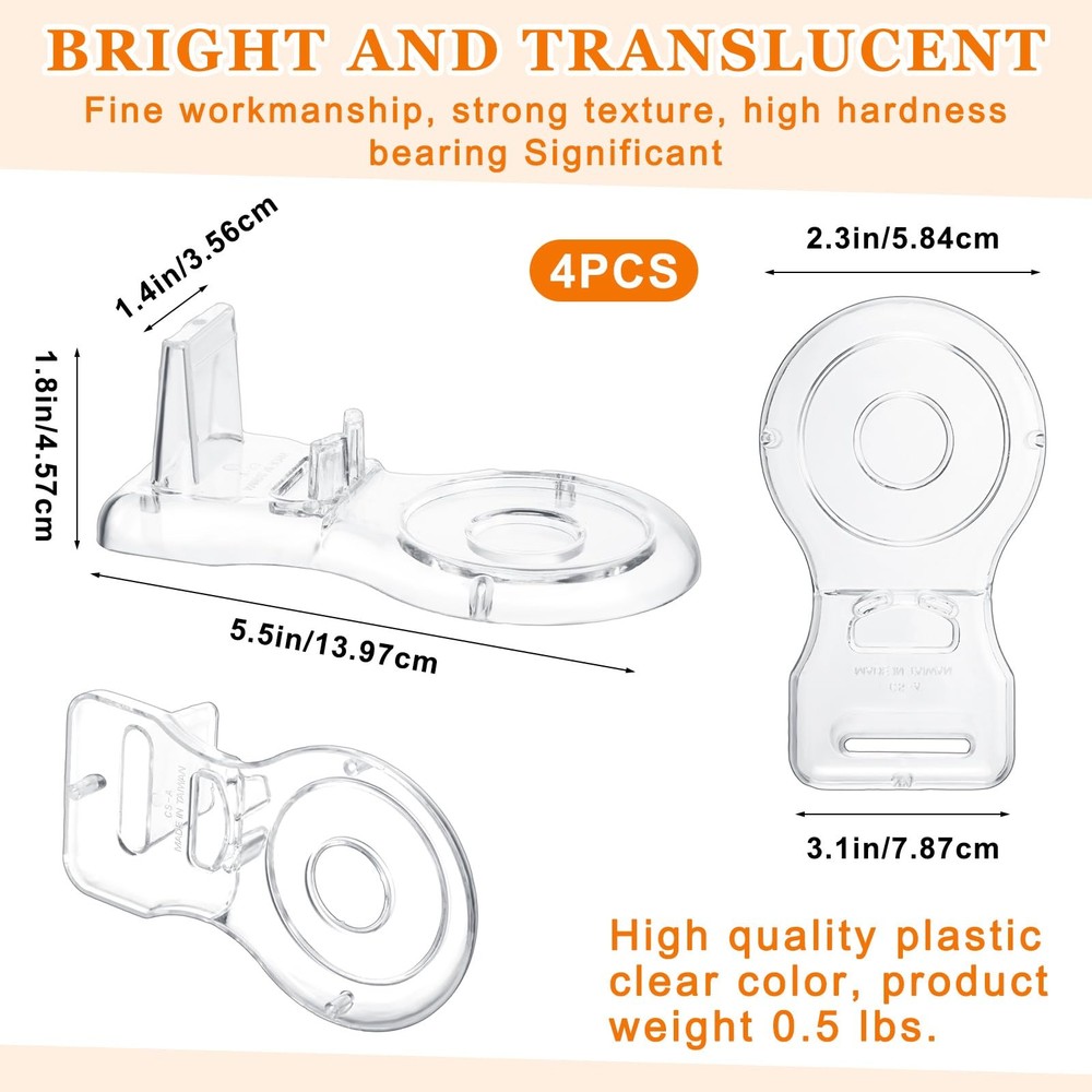 12 Pcs Acrylic China Display Stand Set Include 6 Clear Rectangular Acrylic Di...