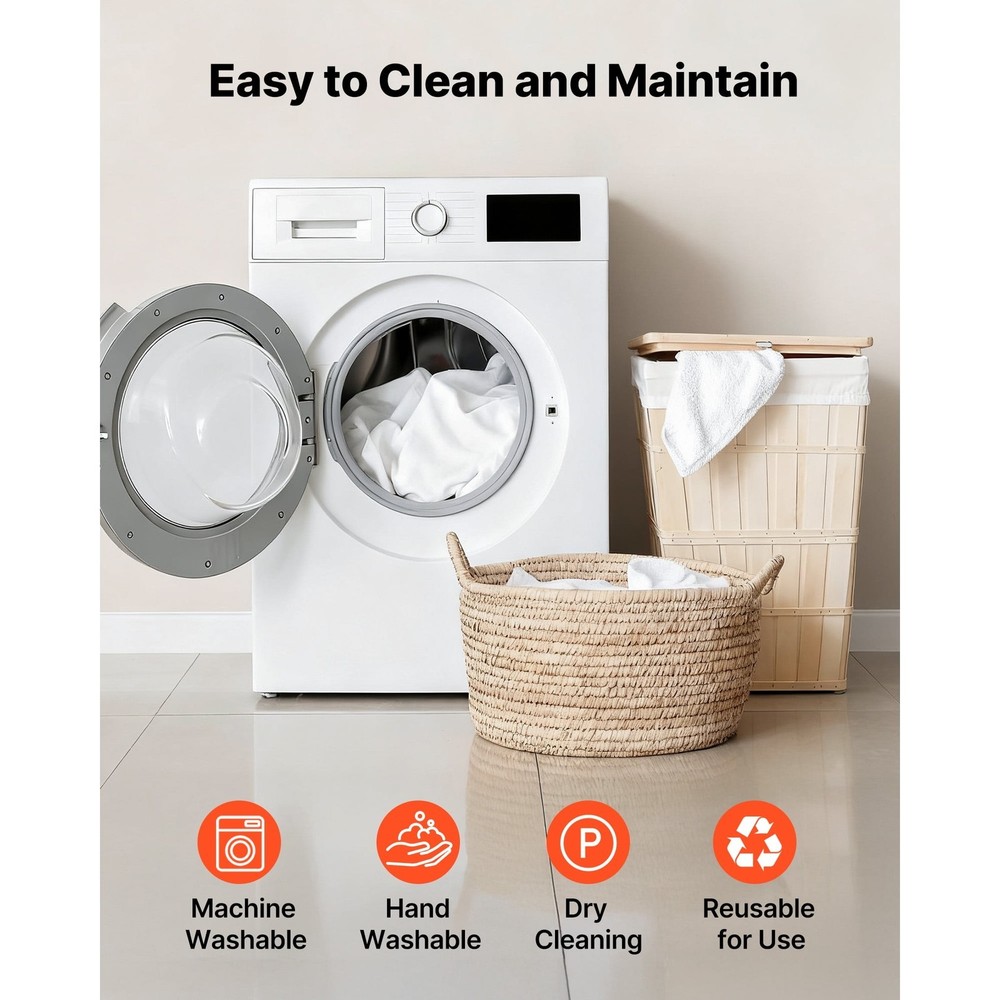 6 Pack Stretchable Table Covers 8FT Rectangular Tables Wrinkle-Resistant &