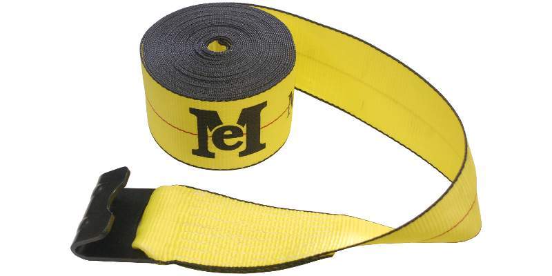 4''x30' Winch Strap Flat Hook Truck Trailer Flat Bed