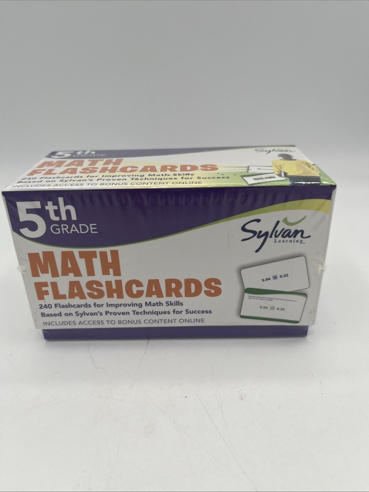 5th Grade Math Flashcards Sylvan Learning 240 Flashcards