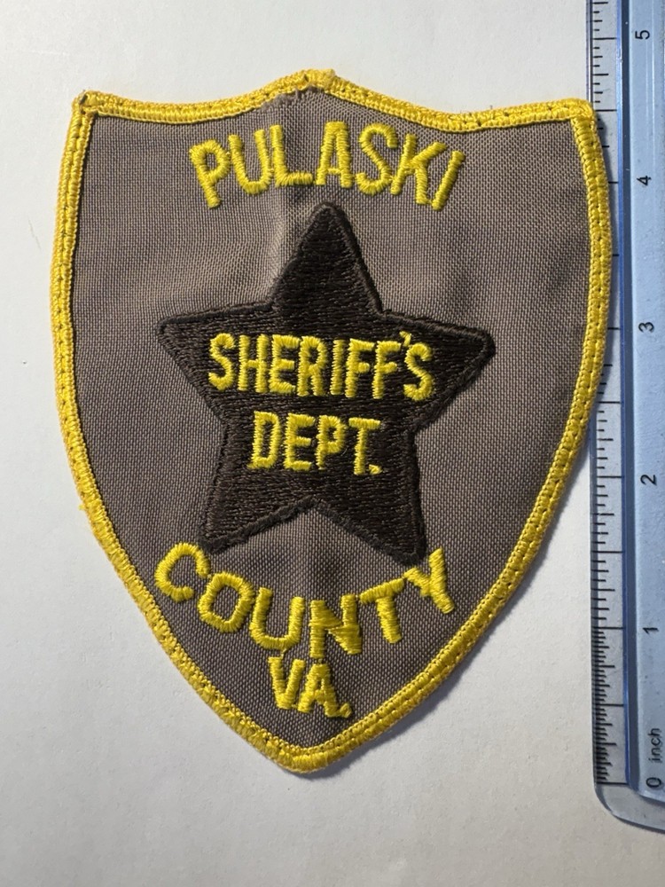 Pulaski County Virginia Sheriff Patch ~ Vintage