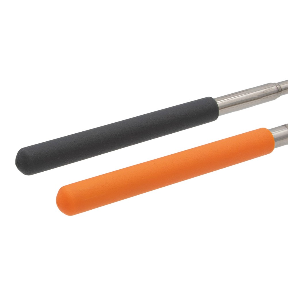 Microfiber Telescopic Duster Adjustable 6"-25" Handle in Grey/Orange, 4 Pack