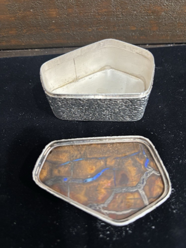 Handmade Sterling Silver Yowah Boulder Opal Box