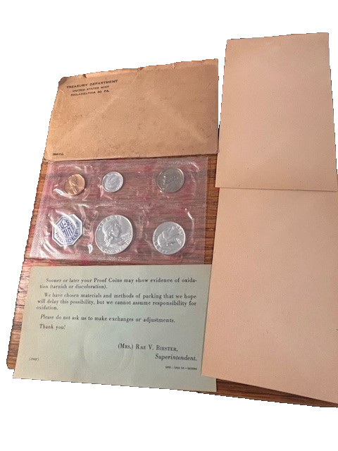1960 US Mint Silver Proof Set/Opened/OGP #13846
