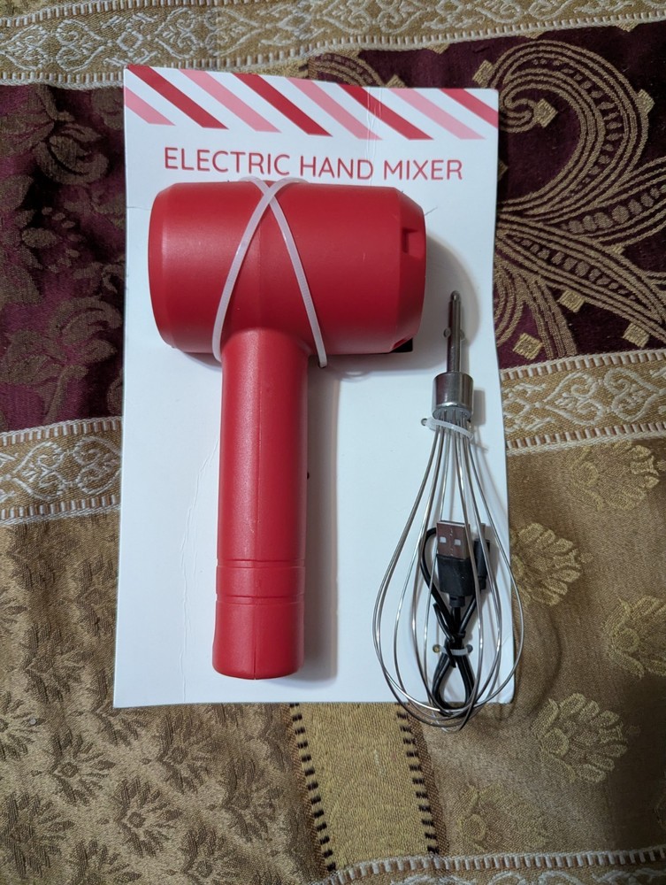 Electric Hand Mixer (Red)