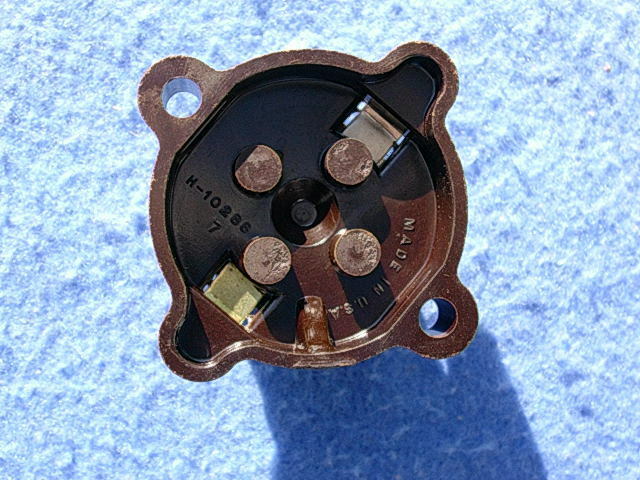 1936-1939 Jukebox Lamp Socket - Bakelite, brown