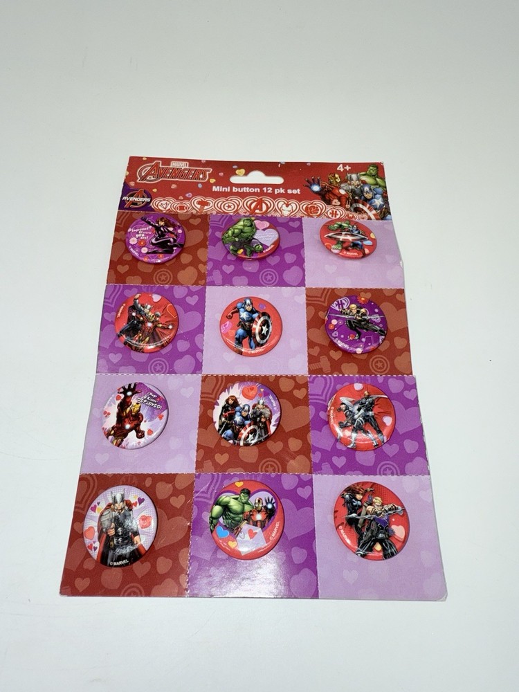 Avengers Mini Buttons 12 pk set